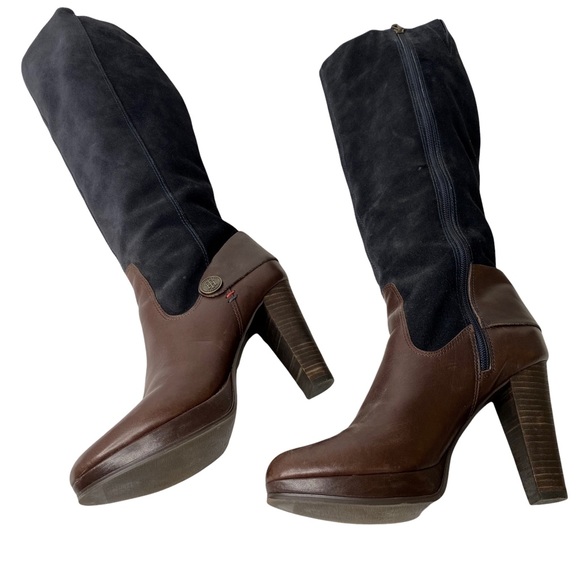NWOT Tommy Hilfiger Megan Suede Leather Riding Equestrian Boots Size 8.5 - Picture 2 of 12